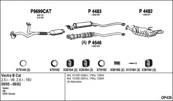 FENNO OP439 Exhaust System